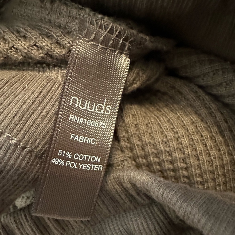 NUUDS Waffle Knit Lounge Jogger Mocha Size M - Picture 5 of 6